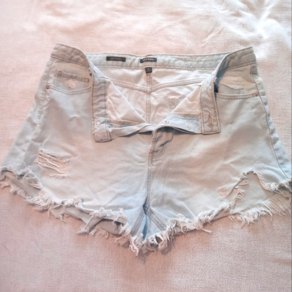 wild fable Pants - Women's plus size 18 light blue jean fancy shorts